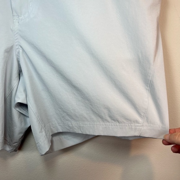 Columbia PFG Shorts Light Blue Performance Outdoors Nylon Pockets Size 16/36 in - Picture 5 of 13